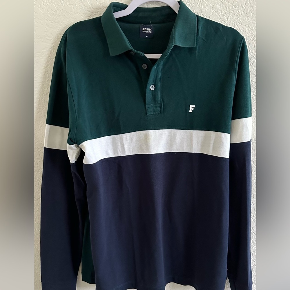 Long sleeve polo from French connection